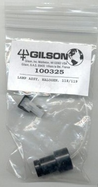 Gilson 155/156 Visible Tungsten/Halogen Lamps Assembly - 100325 - Click Image to Close